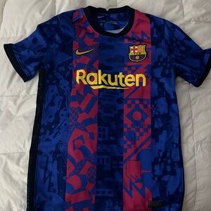 Boys large FCB team jersey
